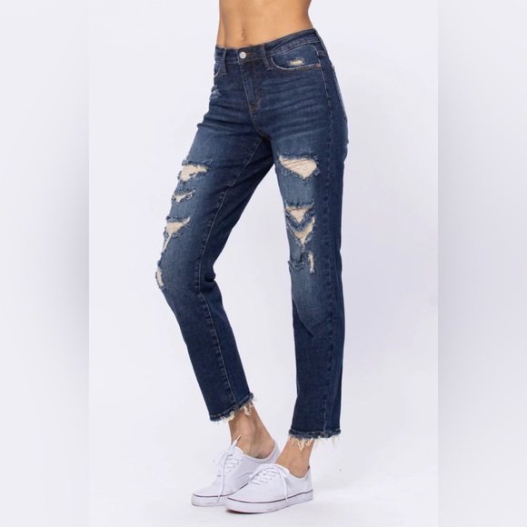 Judy Blue Denim - NWT JUDY BLUE high waisted boyfriend Jean